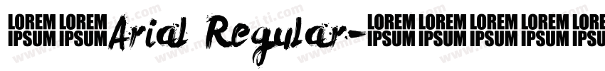 英文Arial Regular字体转换